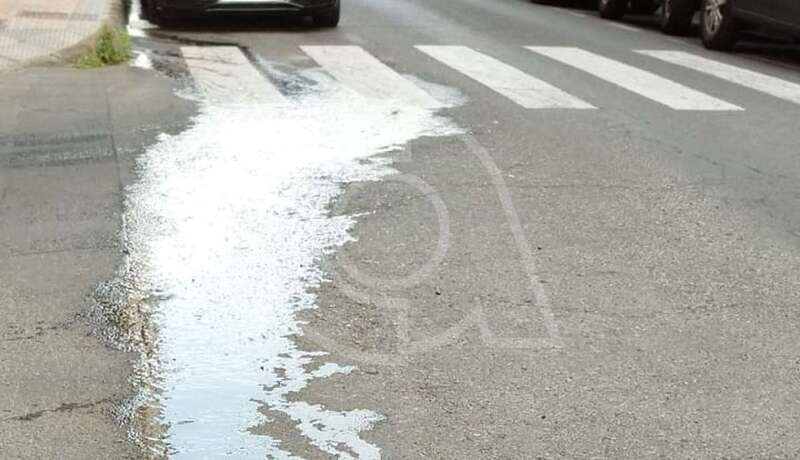 Derrame de aguas malolientes en Los Llanos/TA.